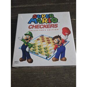 Super Mario Brothers Luigi Checkers Collector's Edition Board Game USAopoly 2012